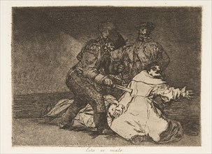 Plate 46 from 'The Disasters of War' (Los Desastres de la Guerra): 'This ..., 1810 (published 1863). Creator: Francisco Goya.