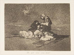 Plate 59 from 'The Disasters of War' (Los Desastres de la Guerra): 'Wh..., 1811-12 (published 1863). Creator: Francisco Goya.