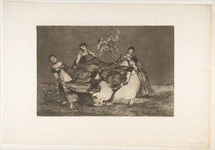 Plate 1 from the 'Disparates': Feminine folly., ca. 1816-23 (published 1864). Creator: Francisco Goya.