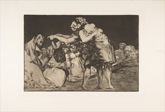 Plate 7 from the 'Disparates': Disorderly Folly, ca. 1816-23 (published 1864). Creator: Francisco Goya.
