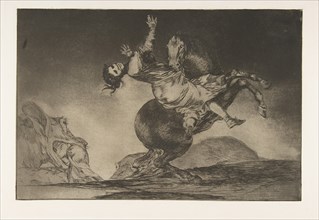 Plate 10 from the 'Disparates': The horse abductor , ca. 1816-23
