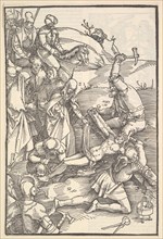 Christ Nailed to the Cross; verso: Christ Nailed to the Cross, from Speculum Passionis Dom..., 1507. Creator: Hans Baldung.