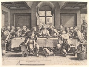 The Last Supper, 1585. Creator: Hendrik Goltzius.