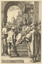 Christ before Pilate, from The Passion of Christ, 1596. Creator: Hendrik Goltzius.