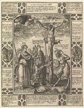 Satisfactio Christi, from Allegories of the Christian Faith, from Christian and Profane Allego.... Creator: Hendrik Goltzius.