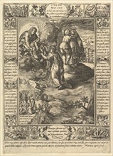 Cura Dei Pro Suis, from Allegories of the Christian Faith, from Christian and Profane Allegories. Creator: Hendrik Goltzius.