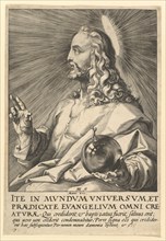 Christ, from Christ, the Apostles and St. Paul with the Creed, ca. 1589. Creator: Hendrik Goltzius.