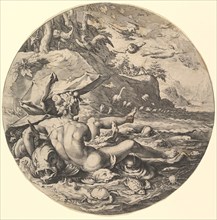 The Fifth Day (Dies V), from the series The Creation of the World, ca. 1597. Creator: Jan Muller.