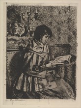 The Reader, ca. 1870. Creator: Henri Jean Augustin de Braekeleer.
