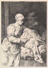 The Sheepshearer, 19th century. Creator: Henry Linton.