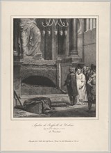The Tomb of Raphael, Opened September 14, 1833, Pantheon, Rome, 1833. Creator: Émile Jean-Horace Vernet.