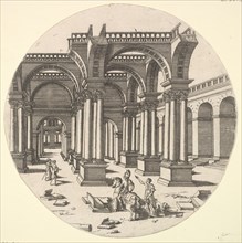 Perspectival View, Temple of Isis, 1551. Creator: Jacques Androuet Du Cerceau.