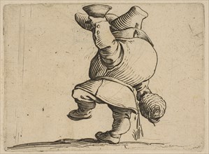Le Buveur Vu de Dos (The Drinker Seen from Behind), from Varie Figure Gobbi, suite appe..., 1616-22. Creator: Jacques Callot.