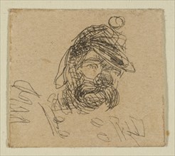 Bearded Man in Soldier's Cap