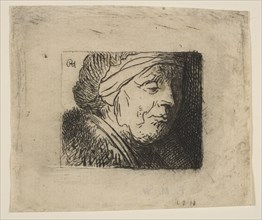Head of an Old Woman, 1620-40. Creator: Jan Georg van Vliet.