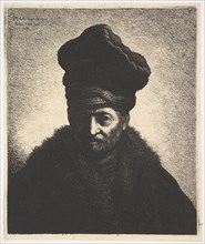 Portrait of a Man, after Rembrandt, 1633. Creator: Jan Georg van Vliet.