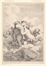 Mythological Scene, possibly Diana Seducing Callisto, ca. 1764. Creator: Jean-Honore Fragonard.