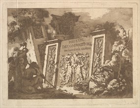 Frontispiece, from Recueil de Compositions par Lagrenée Le Jeune (Collection of Compositio..., 1782. Creator: Jean Jacques Lagrenee.