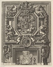 Chimney with a Bacchanal over the Mantle from 'Grandes Cheminée', ca. 1644-66. Creator: Jean le Pautre.