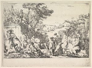 The Village Festival (Fête de village dans la campagne romaine), ca. 1735-40. Creator: Jean Baptiste Marie Pierre.