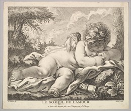 The Sleep of Cupid. Creator: Jean-Baptiste Michel.