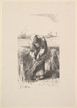 The Wheat Gatherer, 1853. Creator: Jacques-Adrien Lavieille.