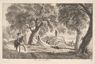 On the Canal in Vienna, 1819. Creator: Johann Christian Erhard.