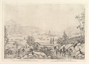 Rural Landscape, "Radstadt am Tauren", early 19th century. Creator: Johann Christian Erhard.