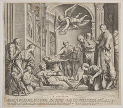 The death of St Cecilia, ca. 1640-60. Creator: Johann Friedrich Greuter.