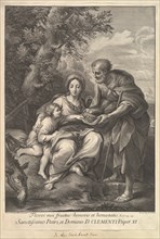 The Virgin and Joseph with the Young Jesus, 1710-40. Creator: Johann Jakob Frey the Elder.