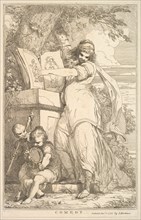 Comedy (from Fifteen Etchings Dedicated to Sir Joshua Reynolds), December 8, 1778. Creator: John Hamilton Mortimer.