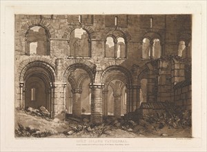 Holy Island Cathedral (Liber Studiorum, part III, plate 11), February 20, 1808. Creator: JMW Turner.