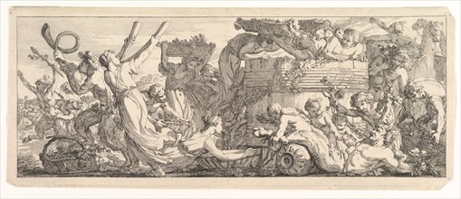 The Arrival of the Wine Vat, ca.1755. Creator: Joseph-Marie Vien the Elder.