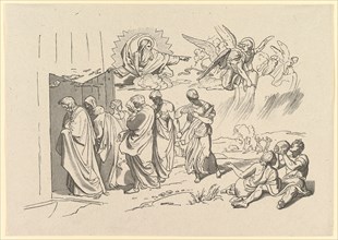 God Summons Noah and His Family into the Ark, 1827 (?). Creator: Joseph von Fuhrich.