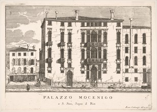Plate 91: View of the Mocenigo Palace in Campo San Stae, Venice, 1703, from "The buildings..., 1703. Creator: Luca Carlevarijs.