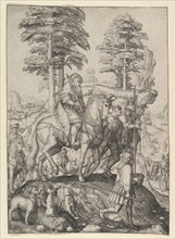 Abigail Before David, ca. 1507. Creator: Lucas van Leyden.