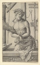 Christ as the Man of Sorrows with the Instruments of the Passion., 1517. Creator: Lucas van Leyden.