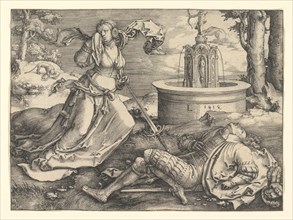 Pyramus and Thisbe, 1514. Creator: Lucas van Leyden.