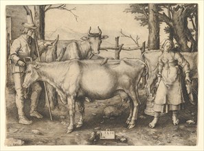 The Milkmaid, 1510. Creator: Lucas van Leyden.
