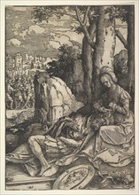 Samson and Delilah, ca. 1514  . Creator: Lucas van Leyden.