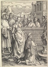 Solomon Worshiping an Idol, ca. 1514. Creator: Lucas van Leyden.