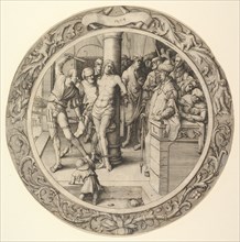 The Flagellation, from the Circular Passion, 1509. Creator: Lucas van Leyden.