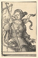 Phrygian Sibyl, from the series of Sibyls, ca. 1530. Creator: Lucas van Leyden.
