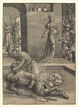 Jael Killing Sisera, without ornamental frame, 1517. Creator: Lucas van Leyden.