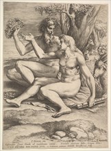 Two Nude Shepherds, 17th century. Creator: Lucas Vorsterman.