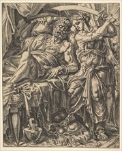Judith Slaying Holofernes, from The Story of Judith and Holofernes. Creator: Dirck Volkertsen Coornhert.
