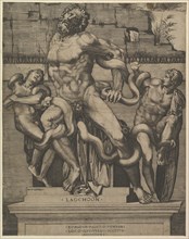 Speculum Romanae Magnificentiae: Laocoon, 16th century. Creator: Marco Dente.