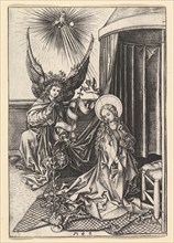 The Annunciation, ca. 1435-1491. Creator: Martin Schongauer.