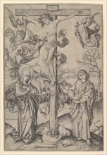 The Crucifixion with Four Angels, ca. 1435-1491. Creator: Martin Schongauer.