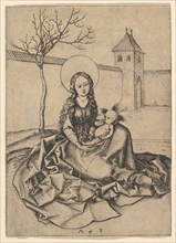 The Madonna and Child in the Courtyard, ca. 1435-1491. Creator: Martin Schongauer.